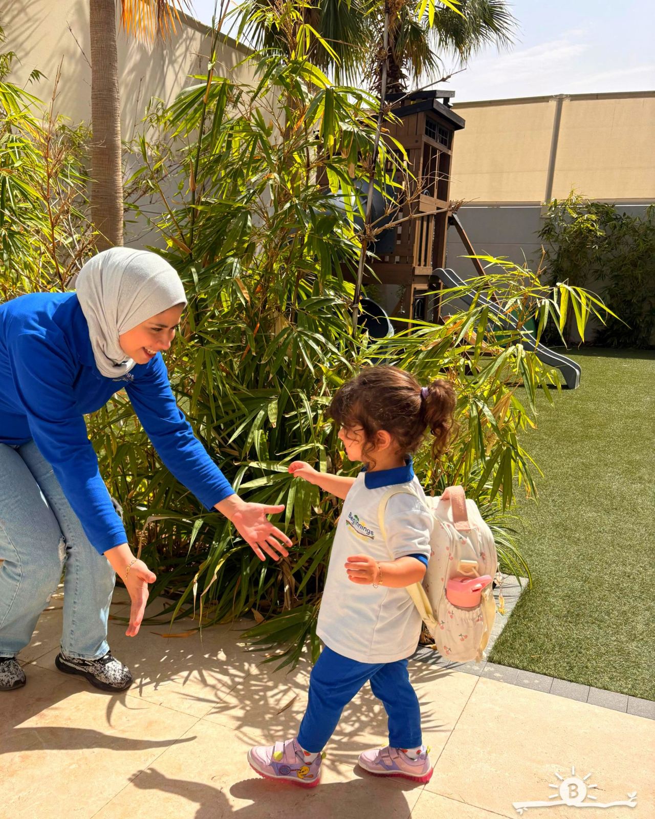 Child welcomed into the Beginnings Forest Montessori community